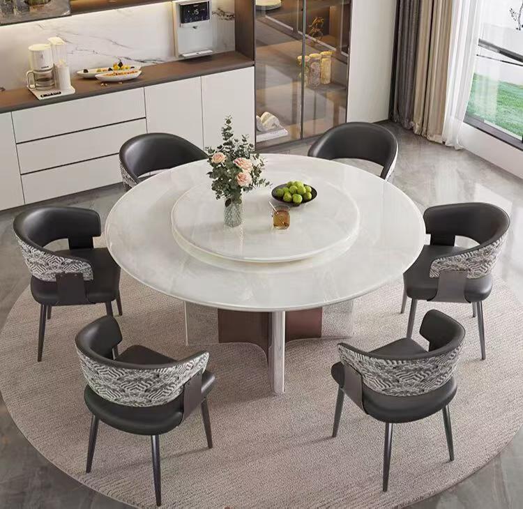 Light Round Dining Table