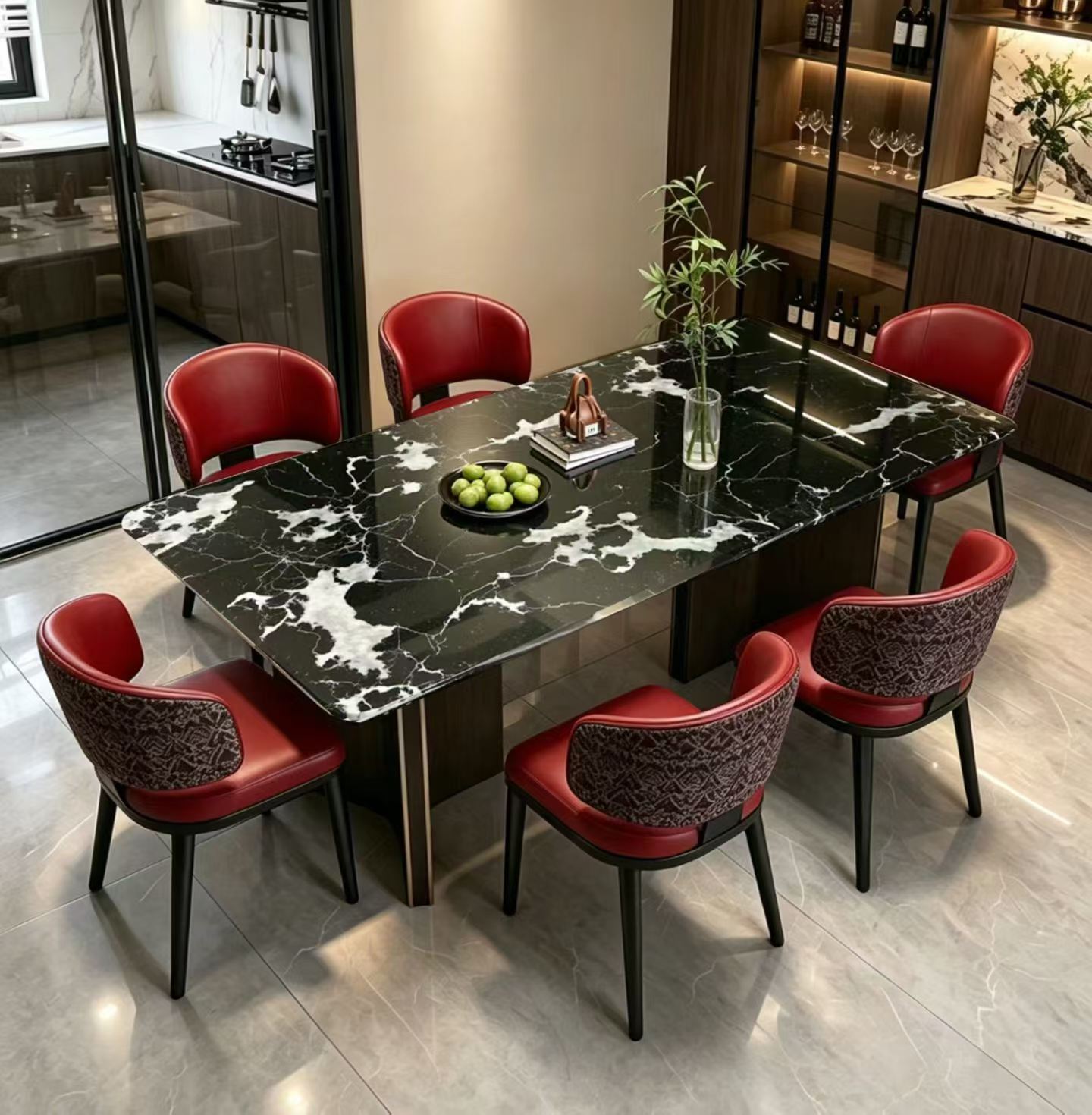 Dark Statement Dining Table