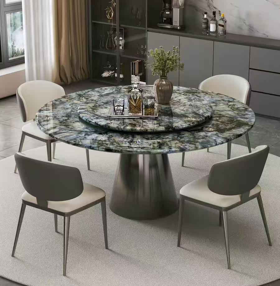 Round Dining Table with Centre Turntable