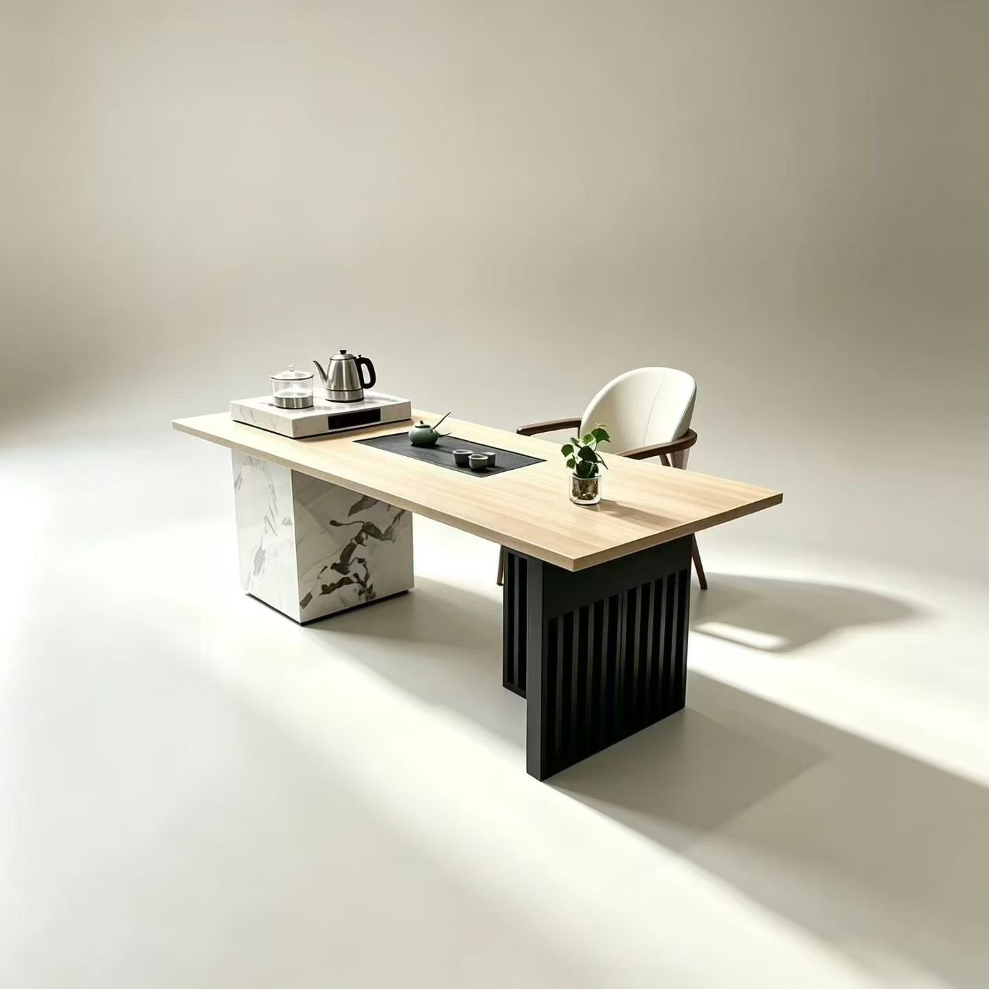 Light Tone Tea Desk